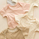 Quincy Mae - Short Sleeve One-Piece - Fleur