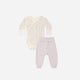 Quincy Mae - Side Snap Bodysuit + Pant Set - Floret