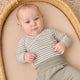 Quincy Mae - Side Snap Bodysuit + Pant Set - Laurel Stripe