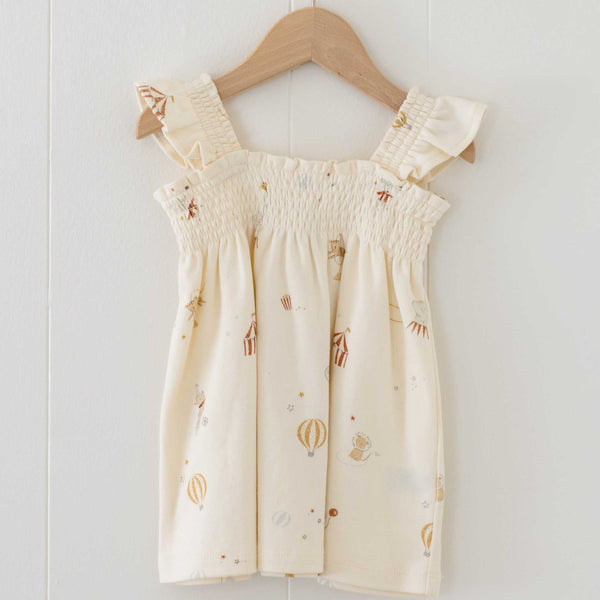 Quincy Mae - Smocked Jersey Dress - Carnival