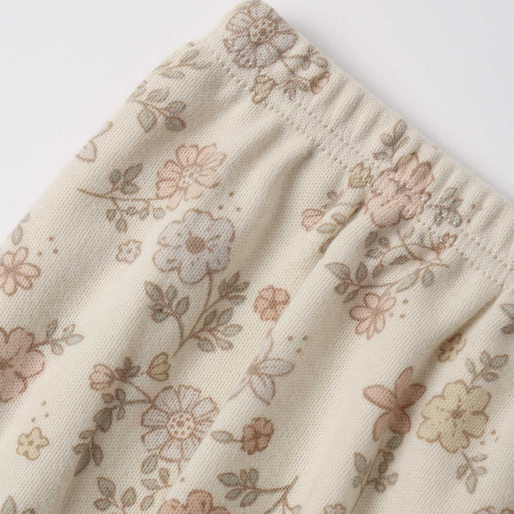 Quincy Mae - Tiered Jersey Dress Floral Vine