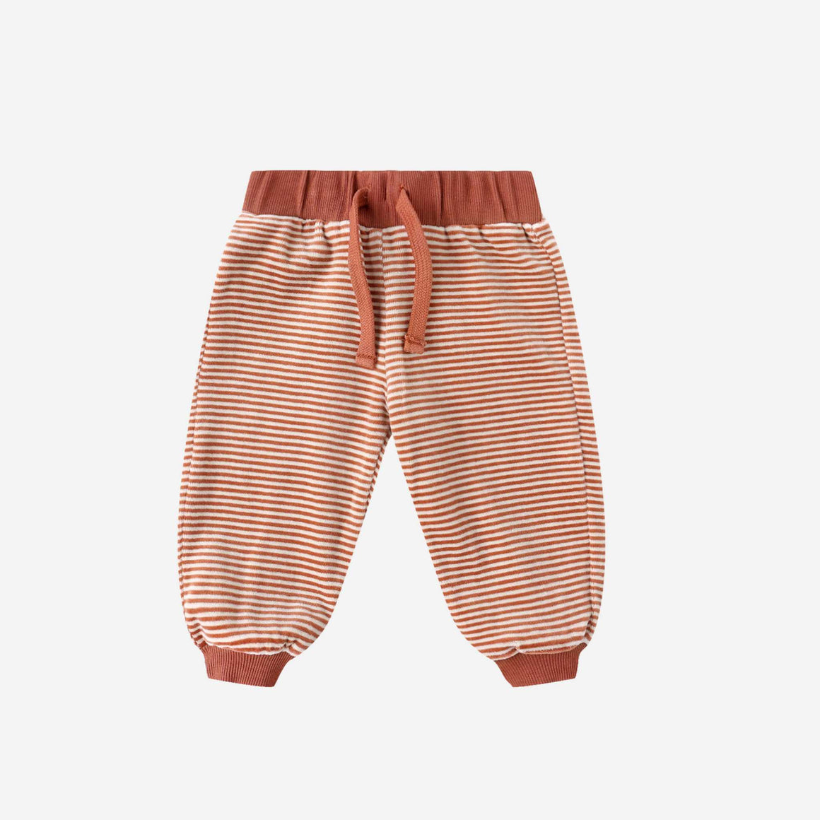 Quincy Mae Velour Relaxed Sweatshirt - Candy Stripe