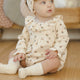 Quincy Mae - Wendy Romper - Holly Berry