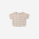 Quincy Mae - Woven Boxy Top Rustic Plaid