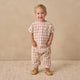 Quincy Mae - Woven Boxy Top Rustic Plaid