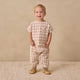 Quincy Mae - Woven Boxy Top Rustic Plaid