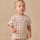 Quincy Mae - Woven Boxy Top Rustic Plaid