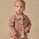 Quincy Mae - Woven Boxy Top Rustic Plaid