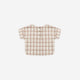Quincy Mae - Woven Boxy Top Rustic Plaid