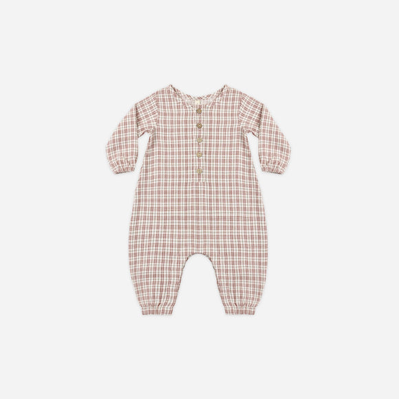 Quincy Mae - Woven Jumpsuit - Christmas Plaid
