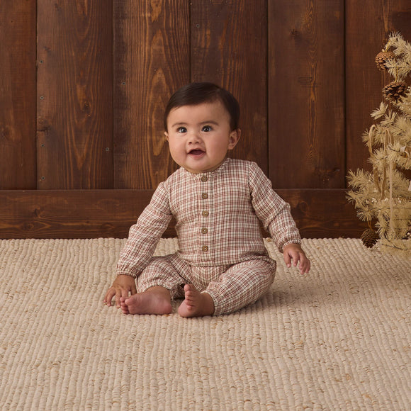 Quincy Mae - Woven Jumpsuit - Christmas Plaid