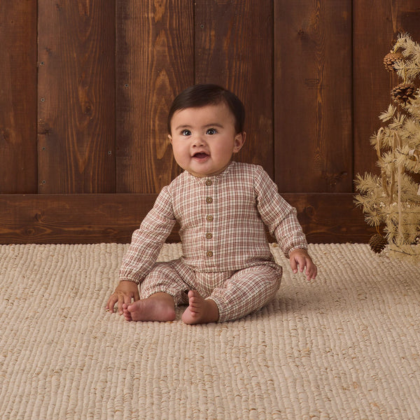 Quincy Mae - Woven Jumpsuit - Christmas Plaid