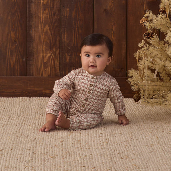 Quincy Mae - Woven Jumpsuit - Christmas Plaid