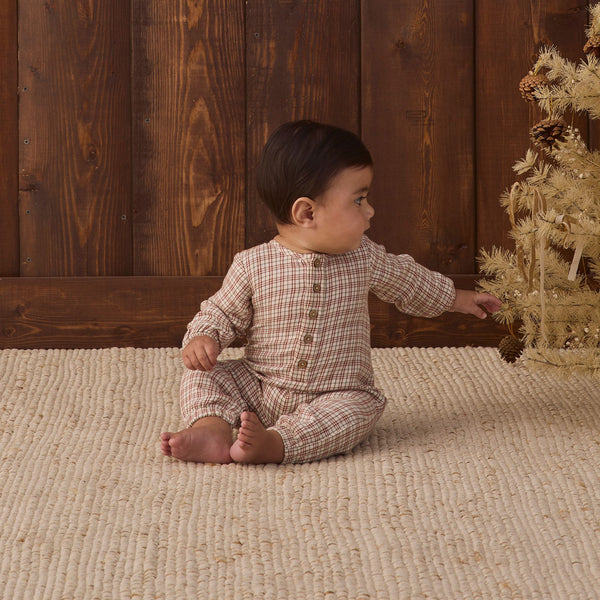 Quincy Mae - Woven Jumpsuit - Christmas Plaid