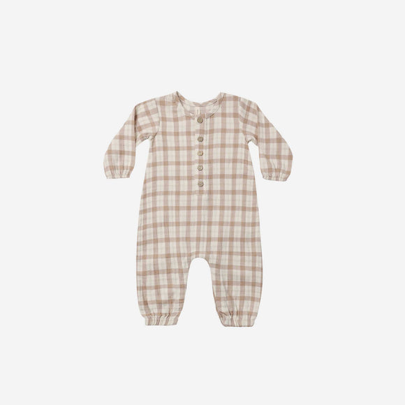 Quincy Mae - Woven Jumpsuit Rustic Plaid