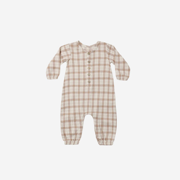 Quincy Mae - Woven Jumpsuit Rustic Plaid