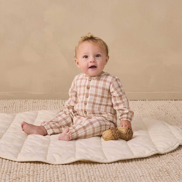 Quincy Mae - Woven Jumpsuit Rustic Plaid