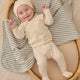 Quincy Mae - Wrap Top + Footed Pant Set - Bunnies