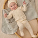 Quincy Mae - Wrap Top + Footed Pant Set - Bunnies