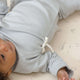 Quincy Mae -  Wrap Top + Footed Pant Set - Cloud