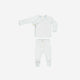 Quincy Mae - Wrap Top + Footed Pant Set - Fog