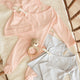 Quincy Mae - Wrap Top + Footed Pant Set - Petal