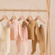 Quincy Mae - Wrap Top + Footed Pant Set - Petal