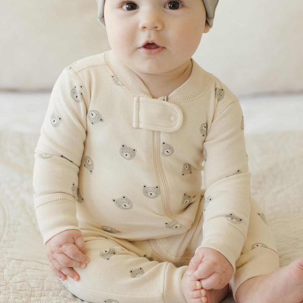 Quincy Mae - Zip Long Sleeve Sleeper - Bears