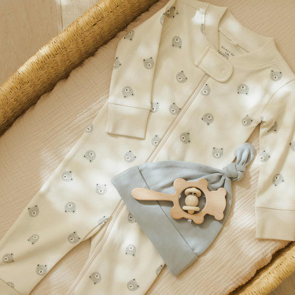Quincy Mae - Zip Long Sleeve Sleeper - Bears
