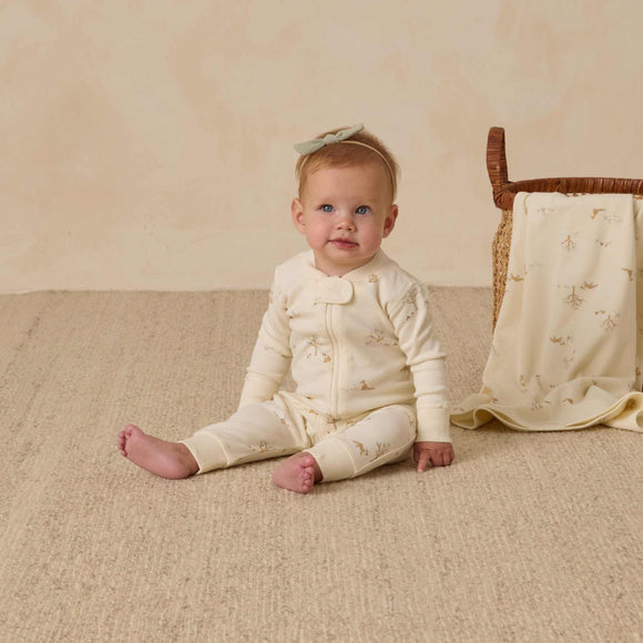 Quincy Mae - Zip Long Sleeve Sleeper - Fox Land