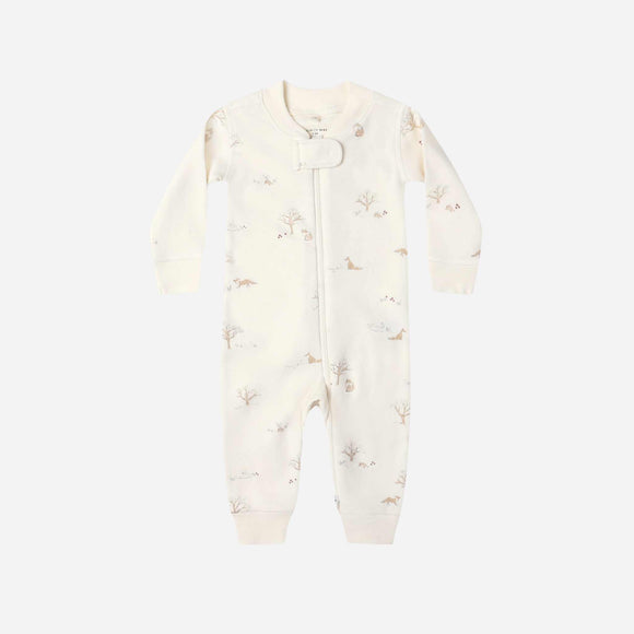 Quincy Mae - Zip Long Sleeve Sleeper - Fox Land