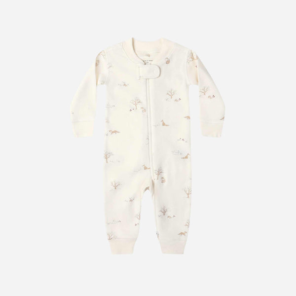 Quincy Mae - Zip Long Sleeve Sleeper - Fox Land