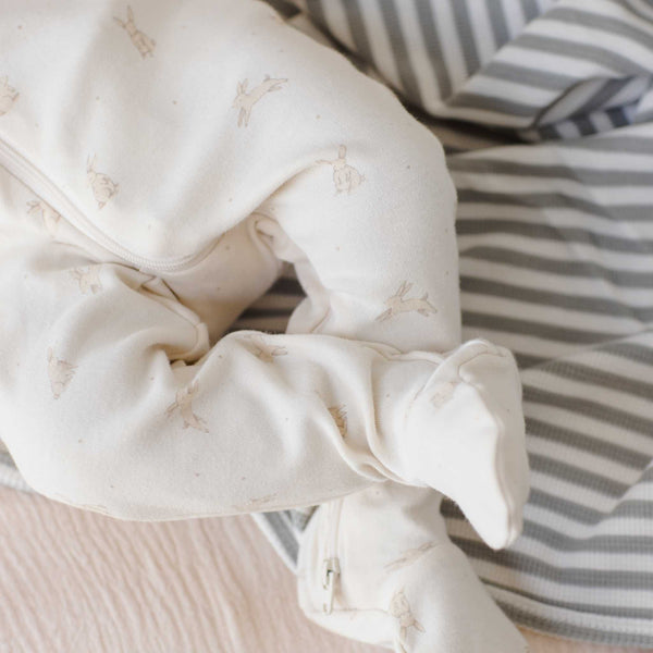 Quincy Mae - Zip Long Sleeve Sleeper Footie - Bunnies