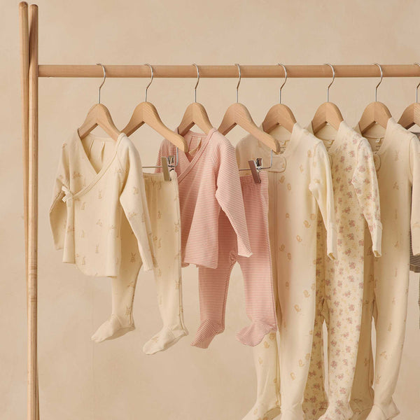 Quincy Mae - Zip Long Sleeve Sleeper Footie - Bunnies