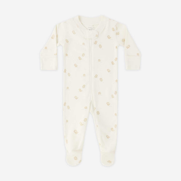 Quincy Mae - Zip Long Sleeve Sleeper Footie - Chicks