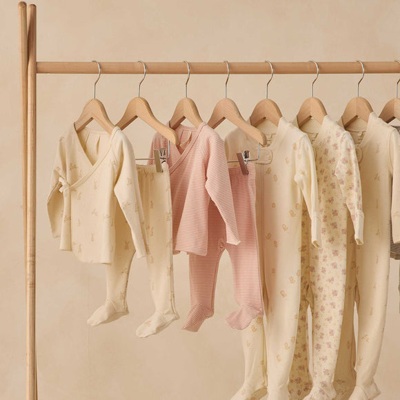 Quincy Mae - Zip Long Sleeve Sleeper Footie - Chicks