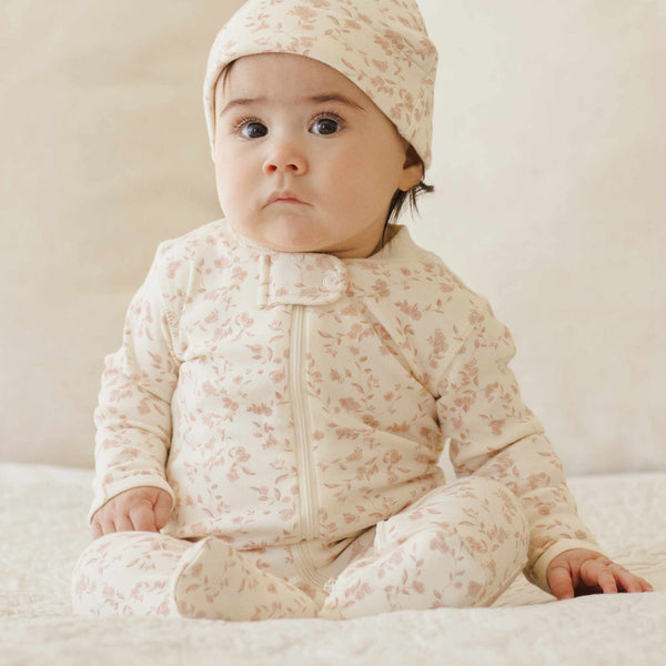 Quincy Mae - Zip Long Sleeve Sleeper Footie - French Garden