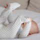Quincy Mae -Zip Long Sleeve Sleeper Footie Cloud Stripe