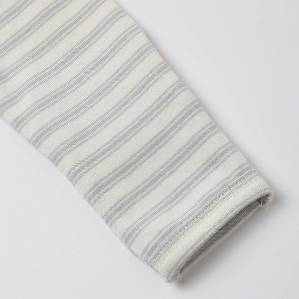 Quincy Mae -Zip Long Sleeve Sleeper Footie Cloud Stripe