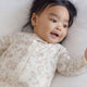 Quincy Mae -  Zip Long Sleeve Sleeper Footie Floral Vine