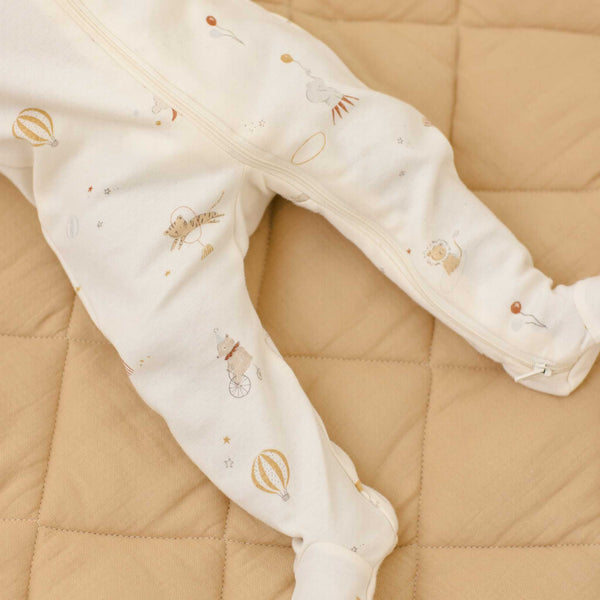 Quincy Mae - Zip Longsleeve Sleeper Footie - Carnival