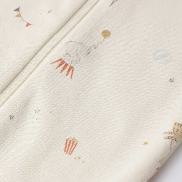 Quincy Mae - Zip Longsleeve Sleeper Footie - Carnival