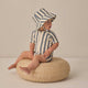 Quincy Mae - Zip Rashguard One-Piece - Retro Ocean Stripe