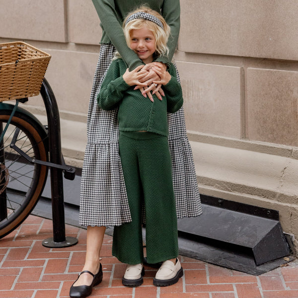 Rylee + Cru - Knit Wide Leg Pant - Green