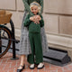 Rylee + Cru - Knit Wide Leg Pant - Green