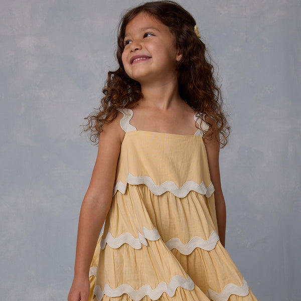 Rylee + Cru - Ric Rac Dress - Yellow