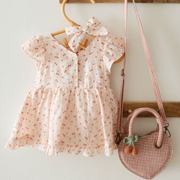 Rylee + Cru - Heart Purse - Poppy Gingham