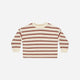 Rylee + Cru - Relaxed Long Sleeve Tee - Brick Stripe