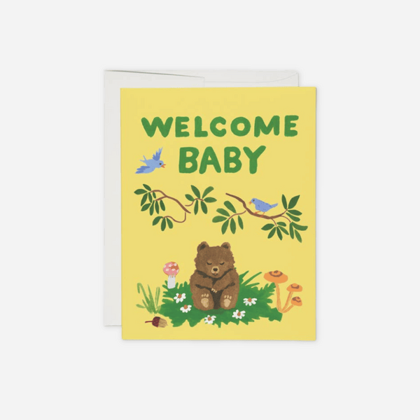 Red Cap Cards - Baby Cub Greeting Card