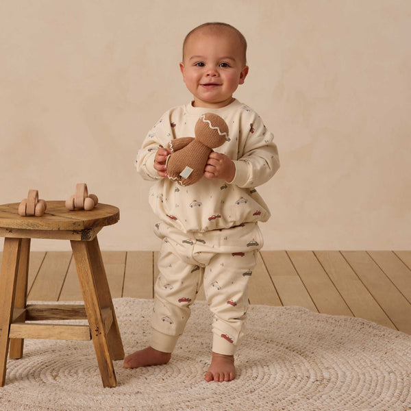 Quincy Mae - Relaxed Fleece Sweatpant - Cars